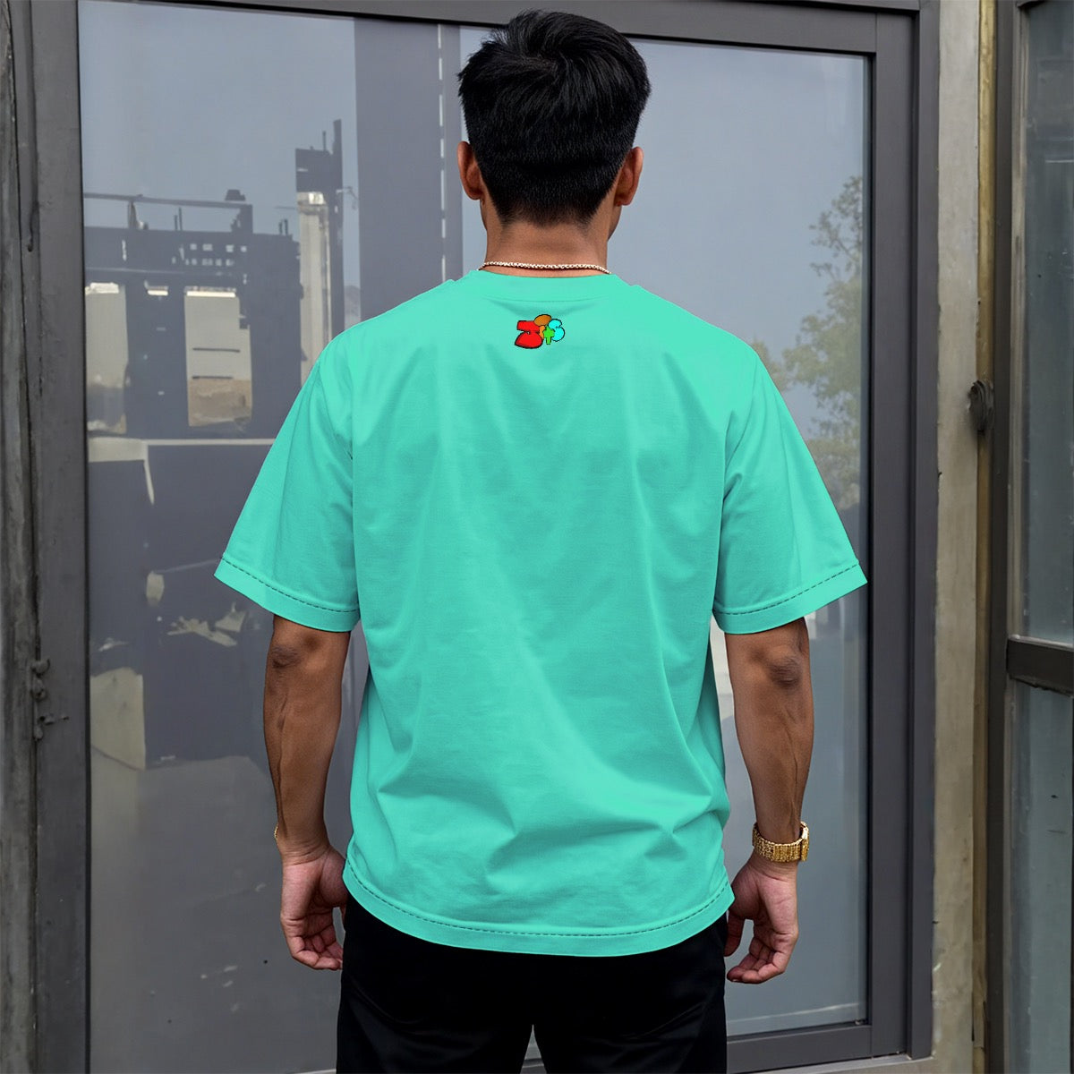 All-Over Print Unisex Drop-shoulder T-shirt|180GSM