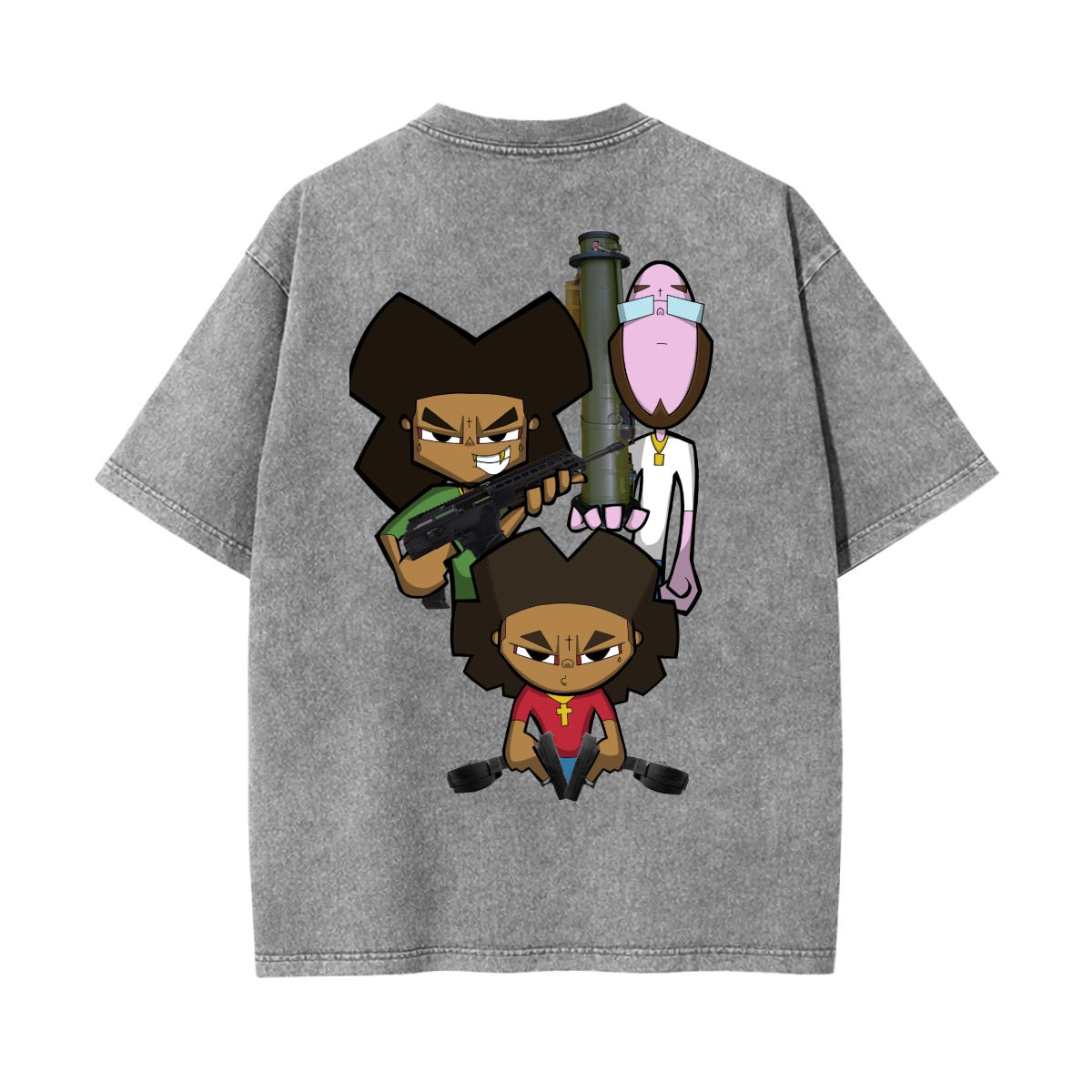 Unisex Heavyweight Washed T-shirt Printed in USA|250GSM Cotton DTG  Double-sided