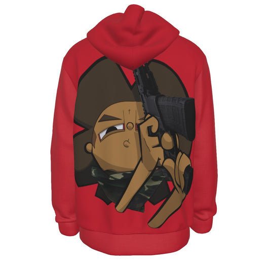 All-Over Print Men's Thicken Pullover Hoodie