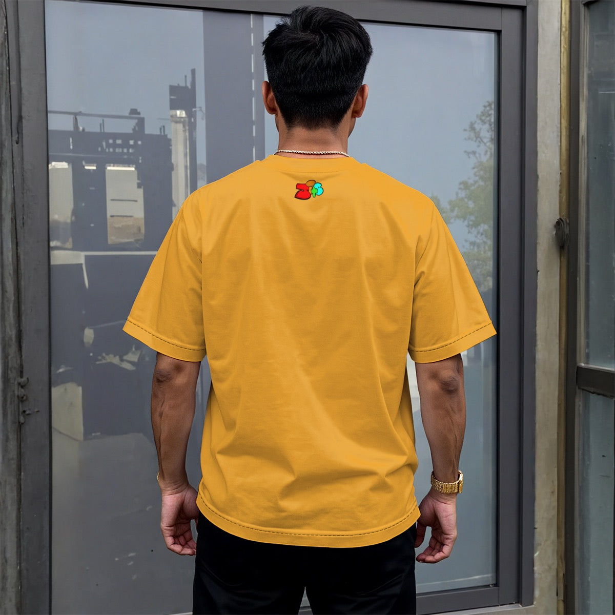 All-Over Print Unisex Drop-shoulder T-shirt|180GSM