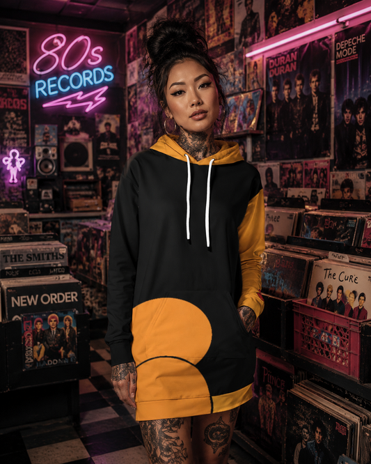 All-Over Print Women's Heavy Fleece Long Hoodie