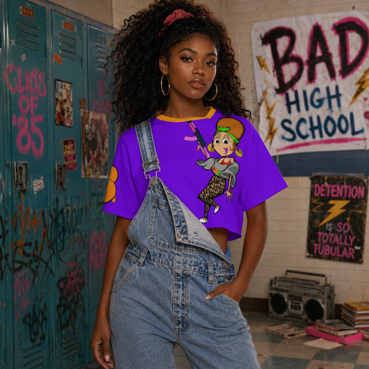 All-Over Print Women's Cropped T-shirt | 190GSM Cotton