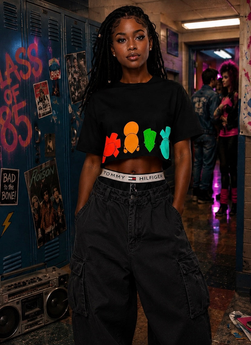 All-Over Print Women's Cropped T-shirt | 190GSM Cotton
